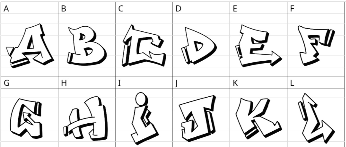 Graffiti Alphabet Buchstaben Pfeile Graffiti Buchstabe Z: