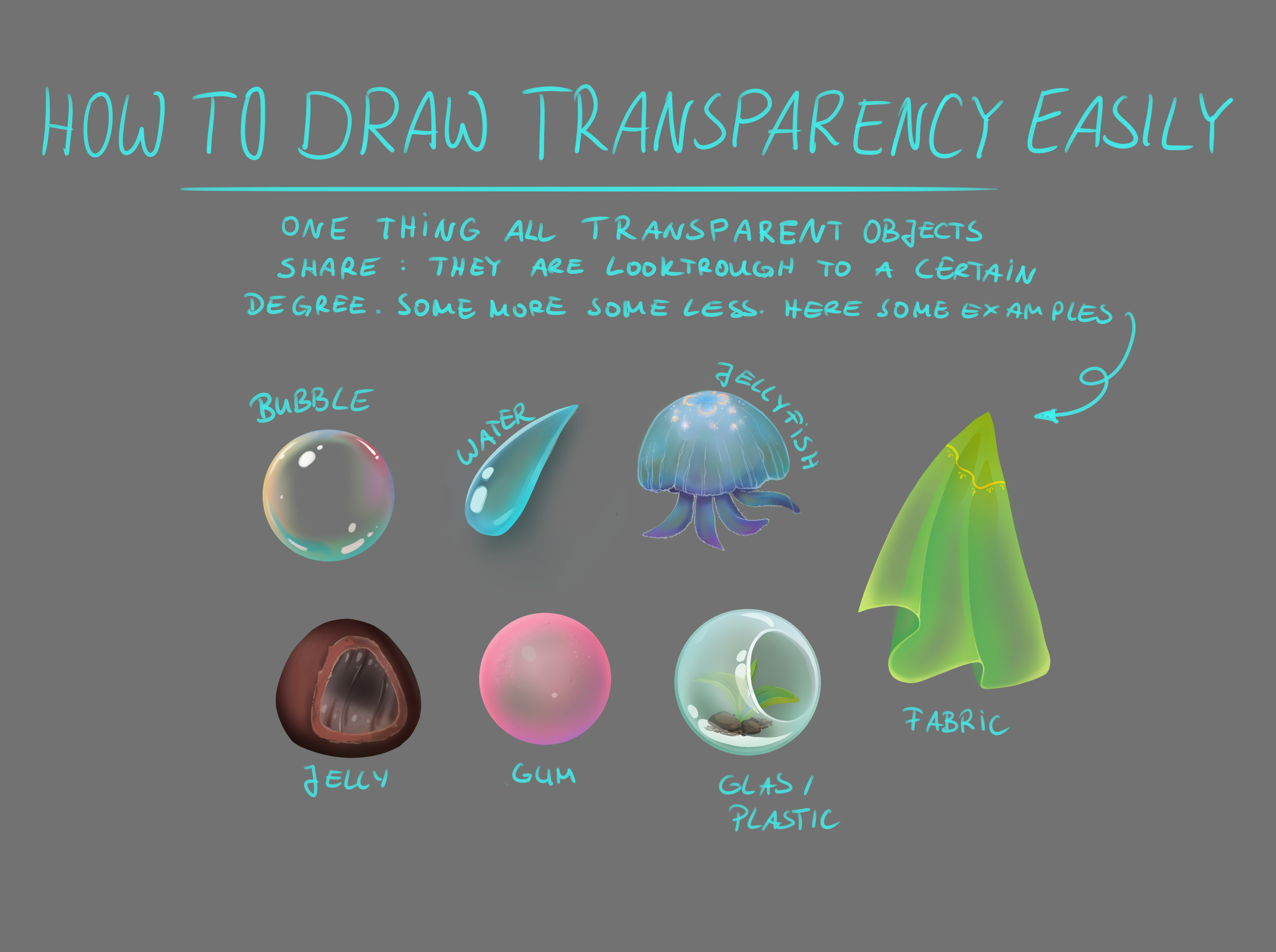 How to simply draw transparency by vanlau - Make better art