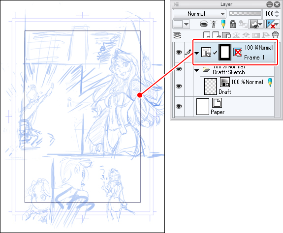 How to make a basic frame border 1 [Manga borders/frames #1] by セルシス公式 ...