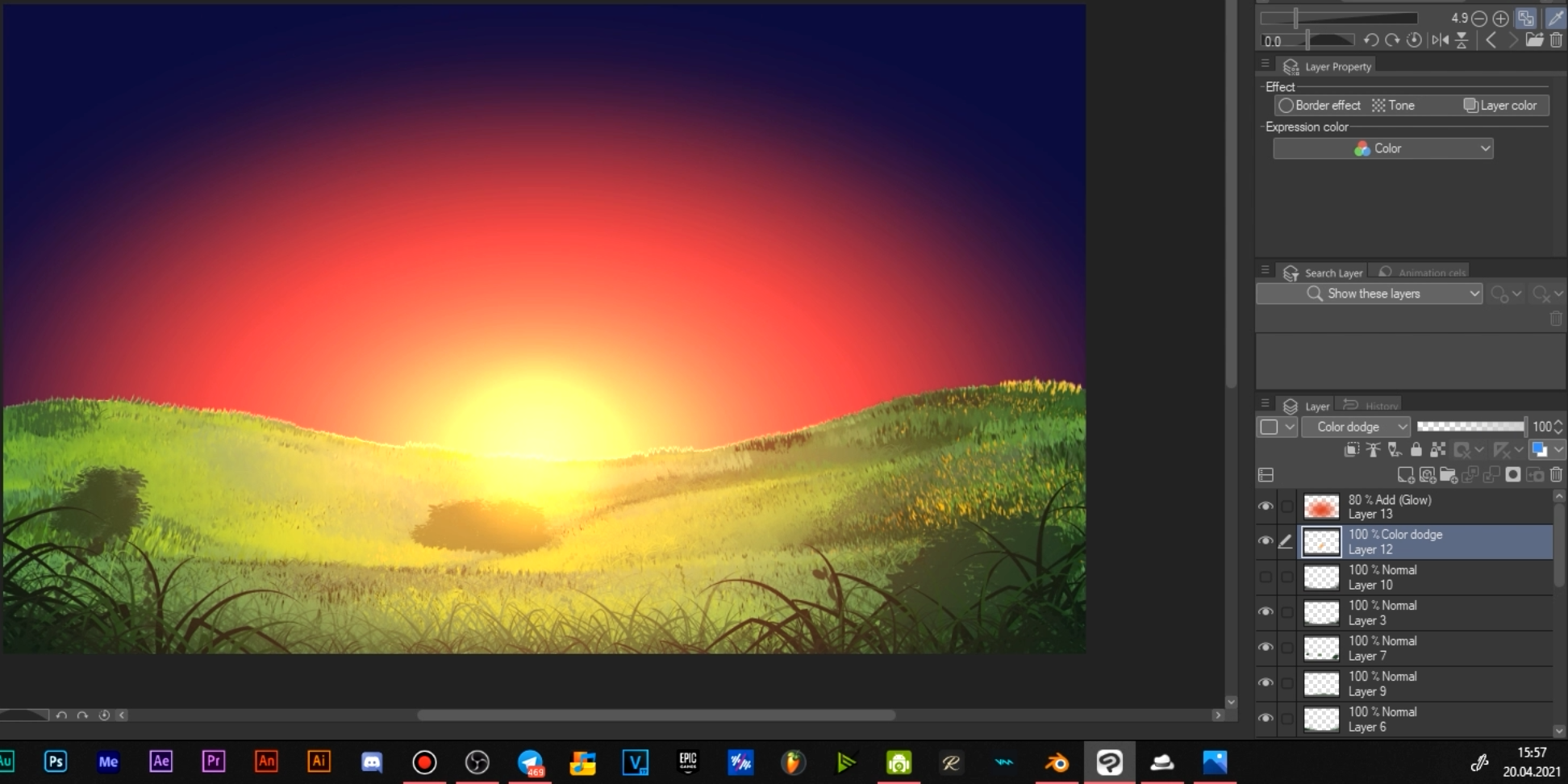 アニメのような風景の描き方 Clip Studio Blender By Aloneflaver Clip Studio Tips