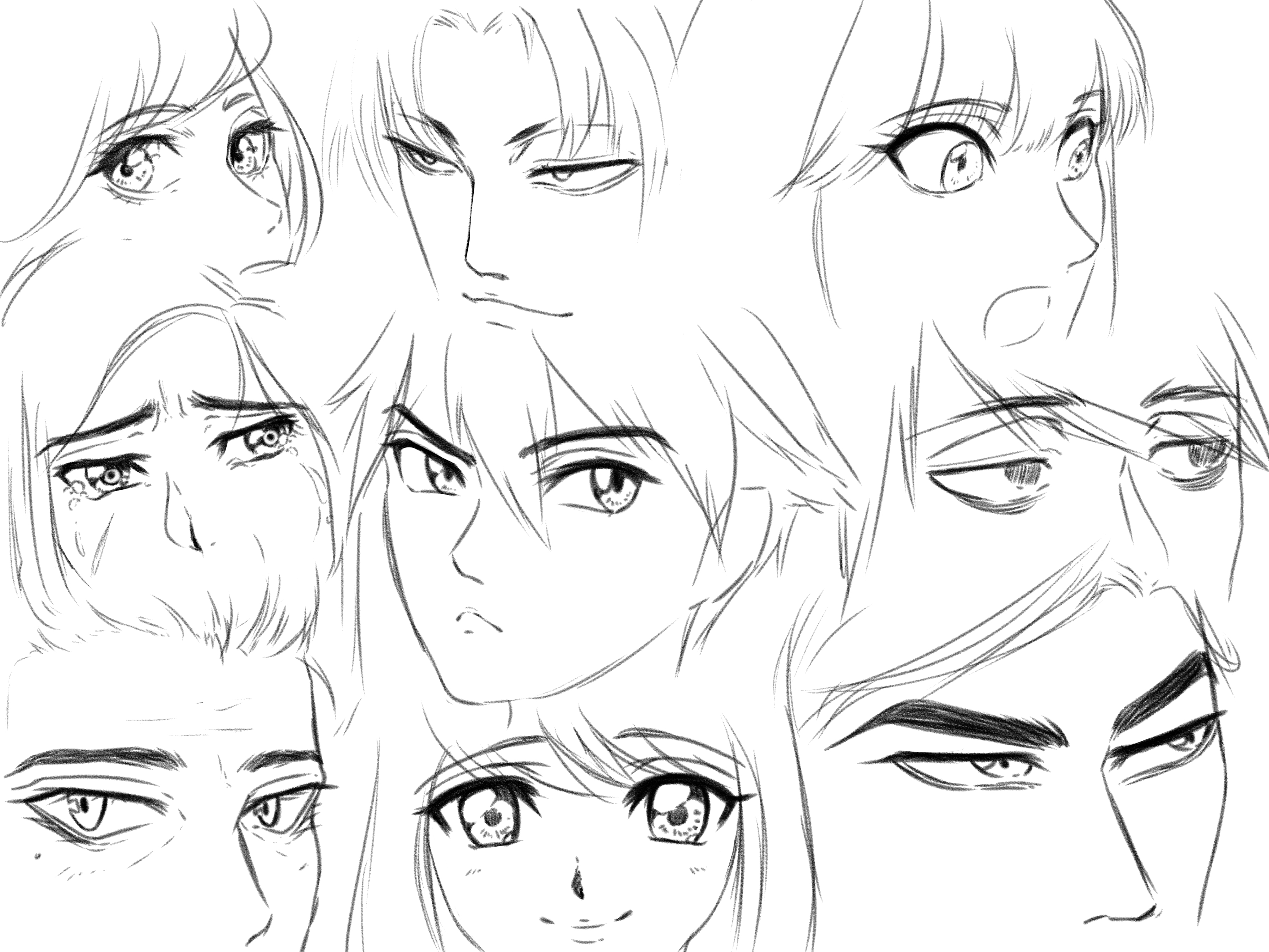 How To Draw Anime Boy Eyes : Part 1 