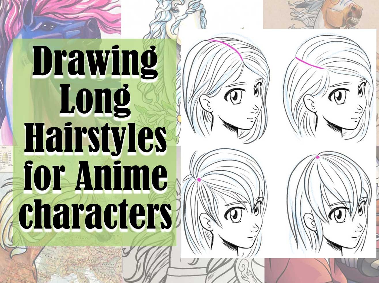 Anime Hair Drawing - A Step-by-Step Guide! - Art in Context