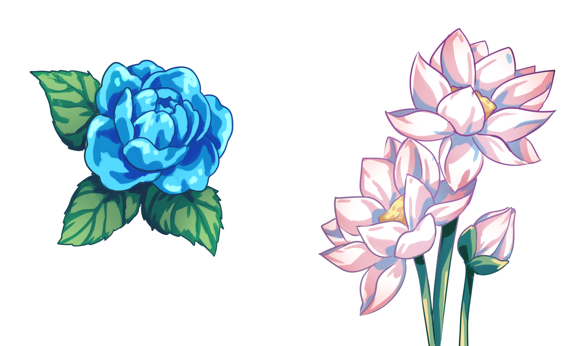 花を描く3つの異なるテクニックを学びましょう By Steffystyle Clip Studio Tips