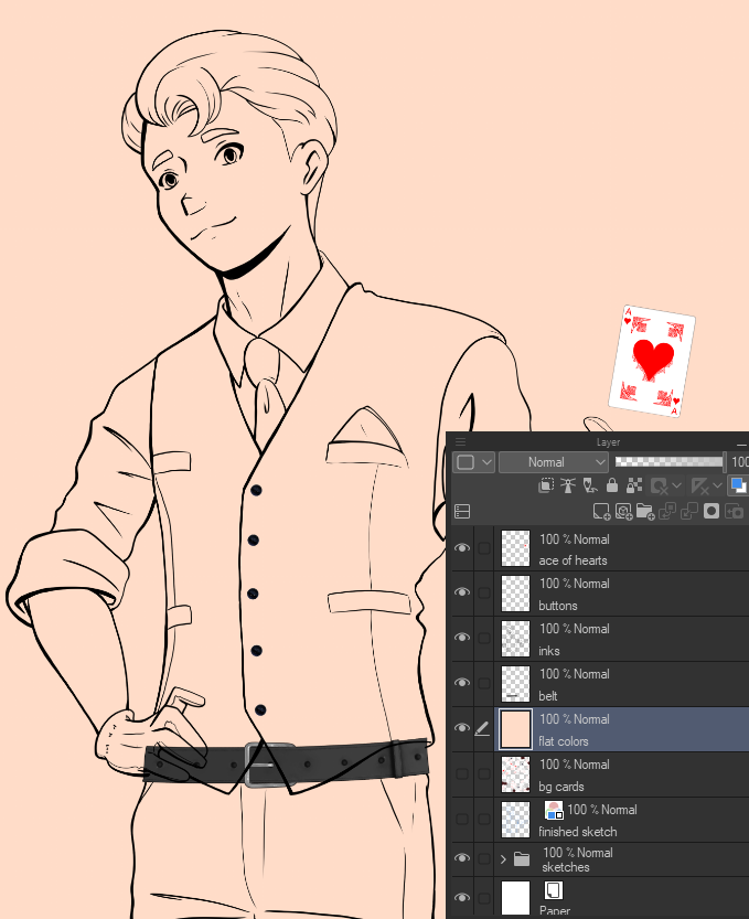 コツイラズ 最初の CSP イラストの作成: フラットの配置 