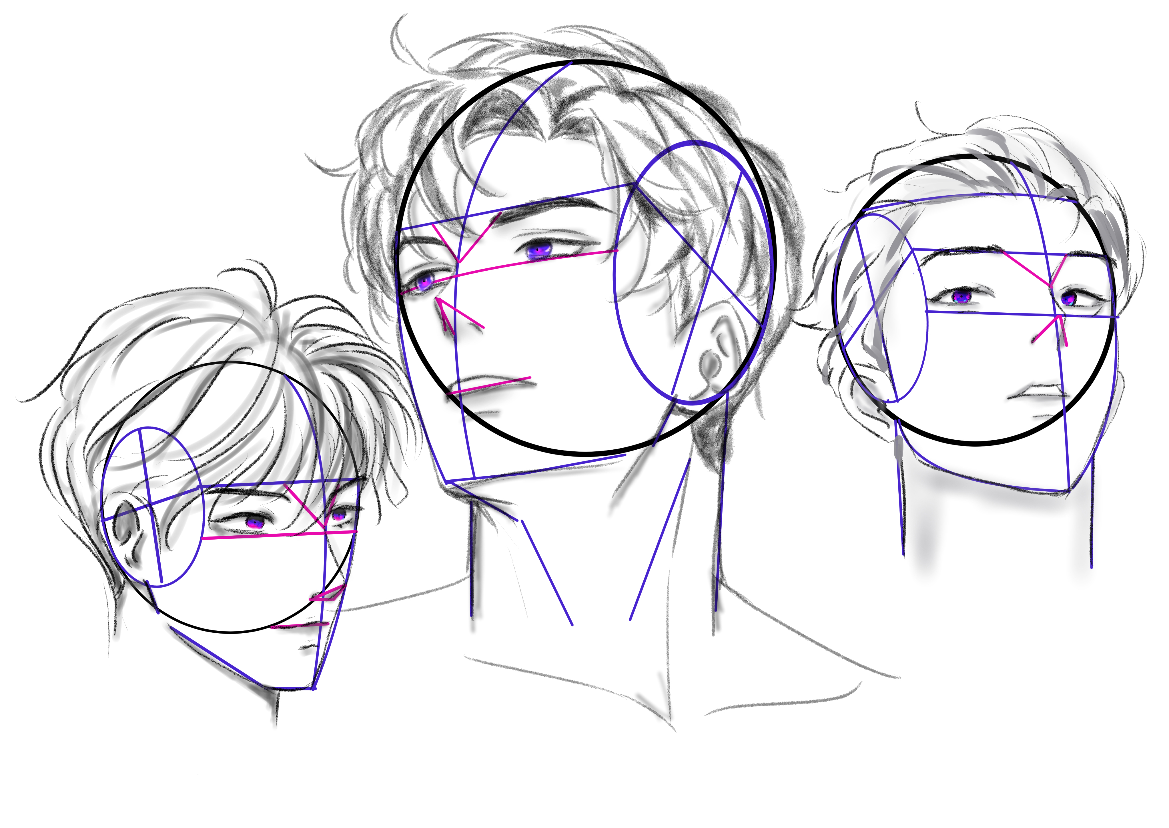 drawing face angles