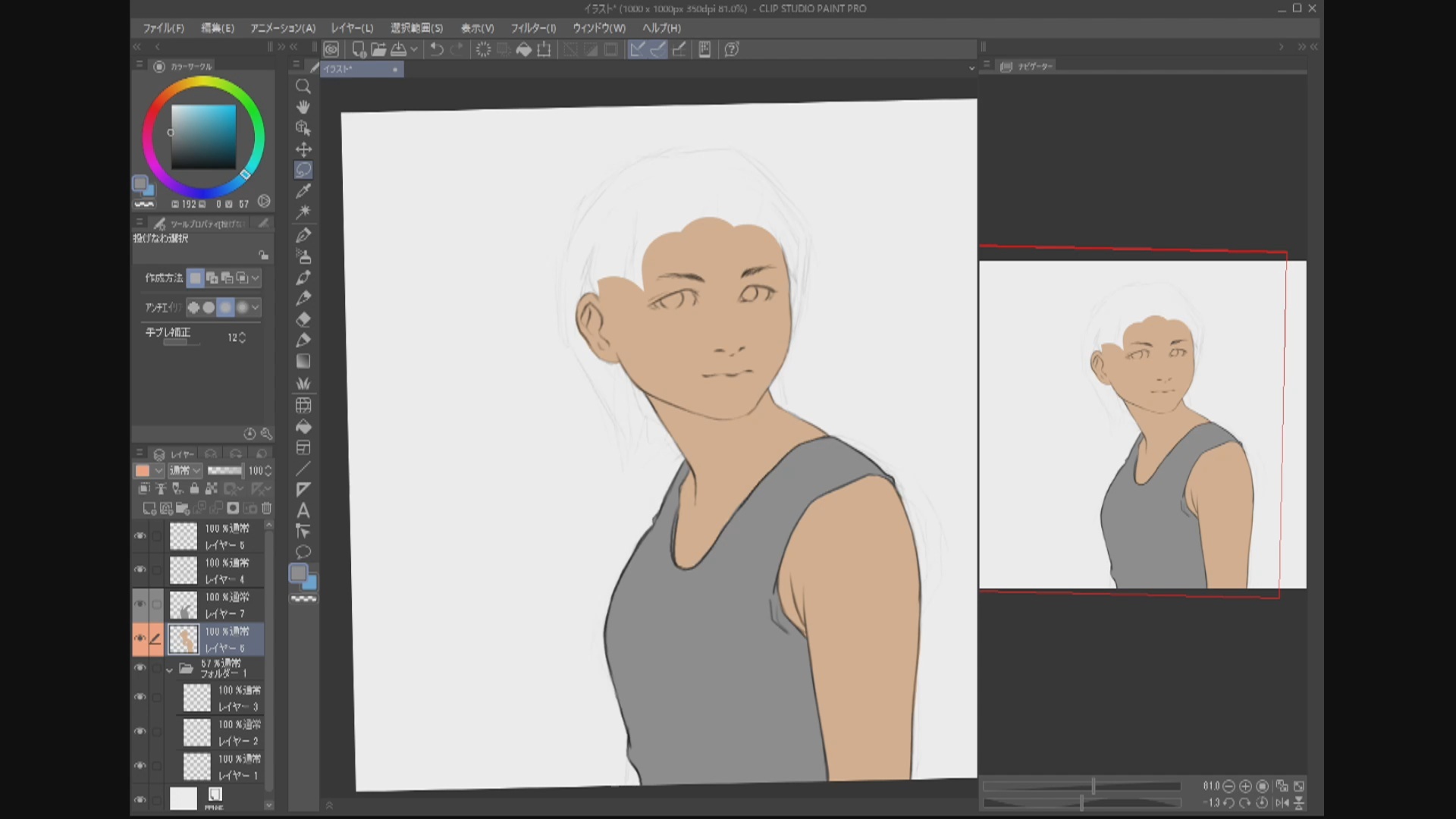 ストレス対処法と人物画の色の塗り方 リアル寄りに描く 7 By Etomo Clip Studio Tips