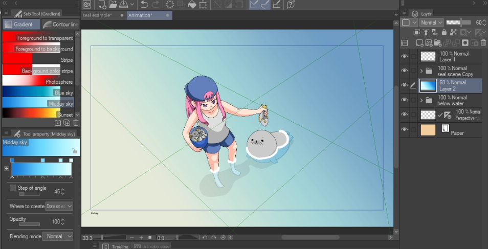 簡単に透明な澄んだ海 描画してアニメーション By Viciaia Clip Studio Tips