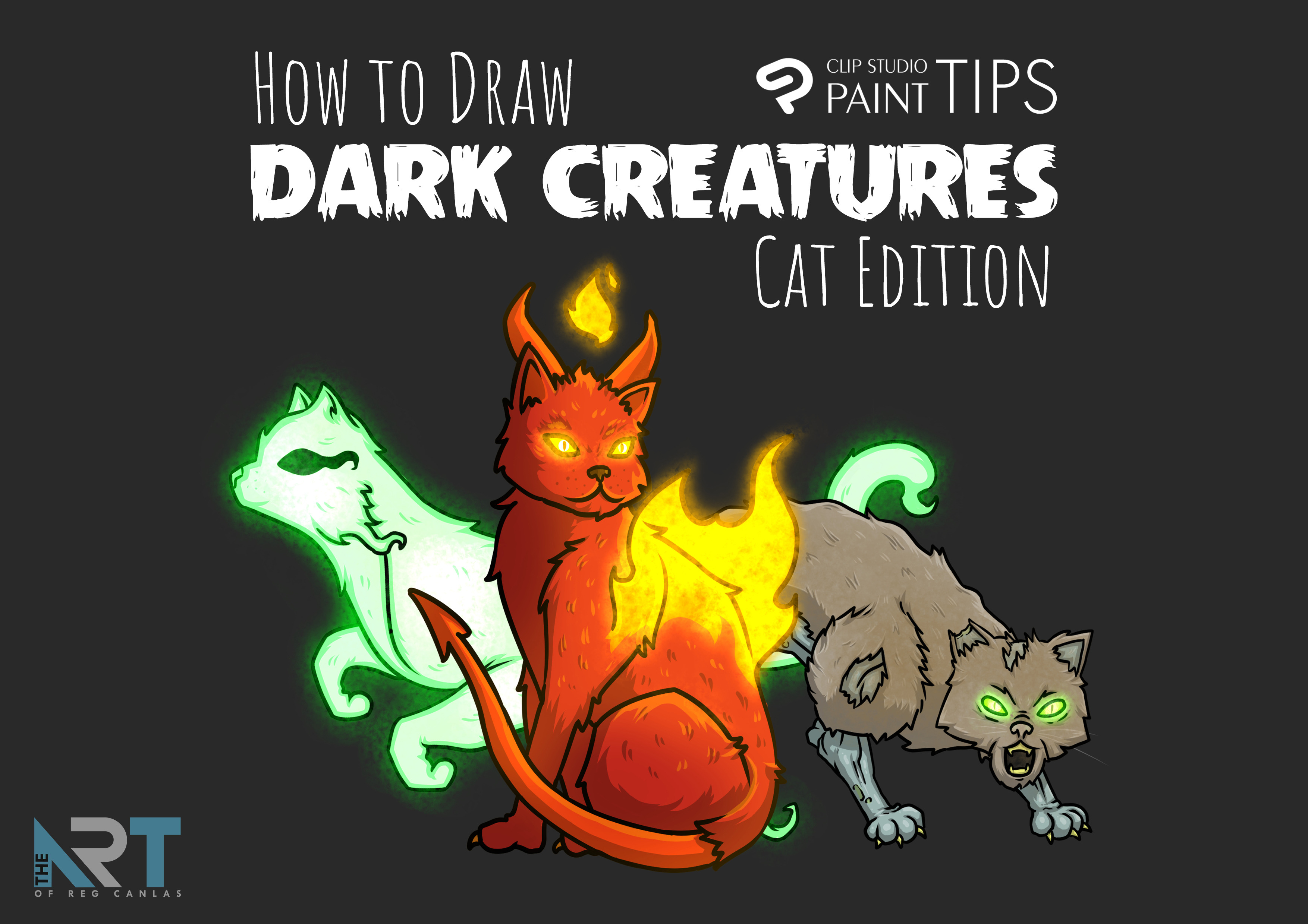 Dark Creatures : Cat Edition을 그리는 방법! By Regcanlas - 그림 그리는 요령 | Clip  Studio Tips