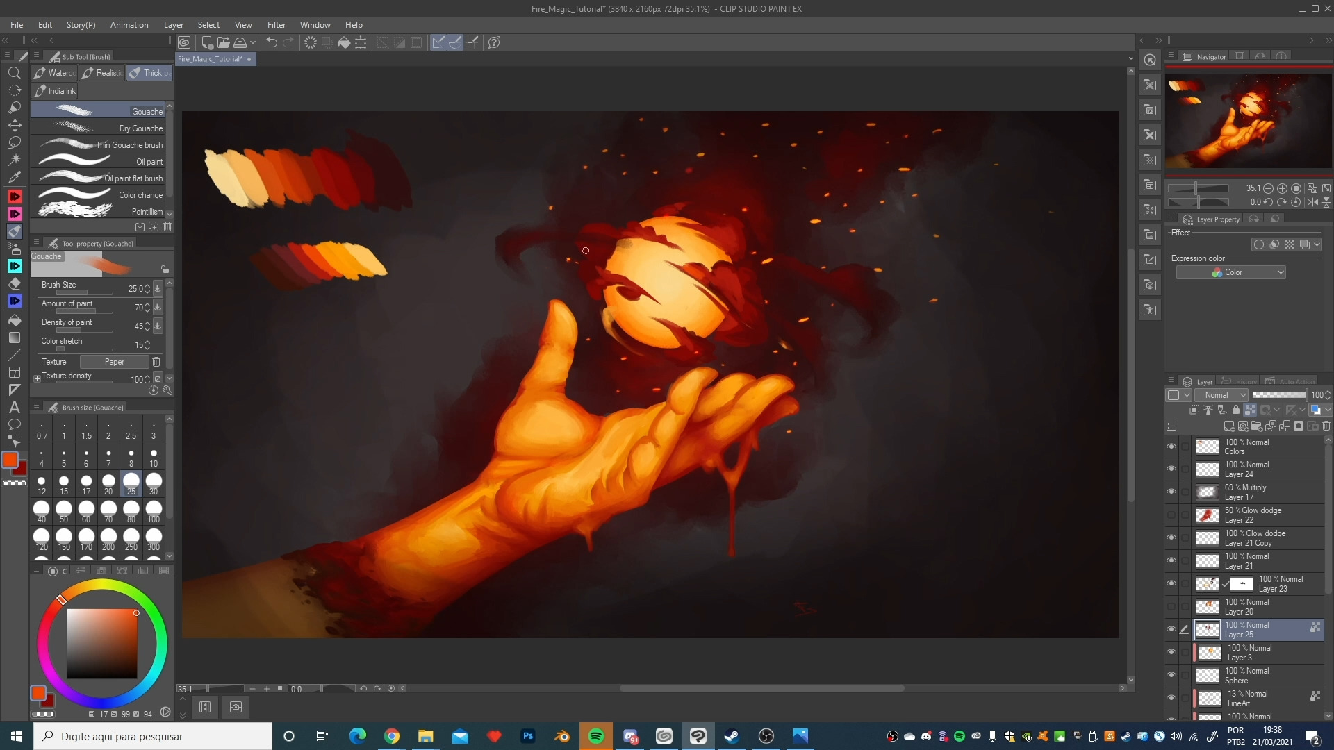 魔法の効果を描く 火と氷 By Fernandosoares Clip Studio Tips