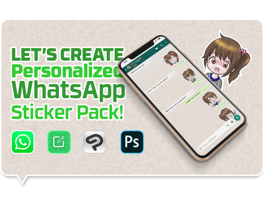 Pegatina personalizada con tu WhatsApp 