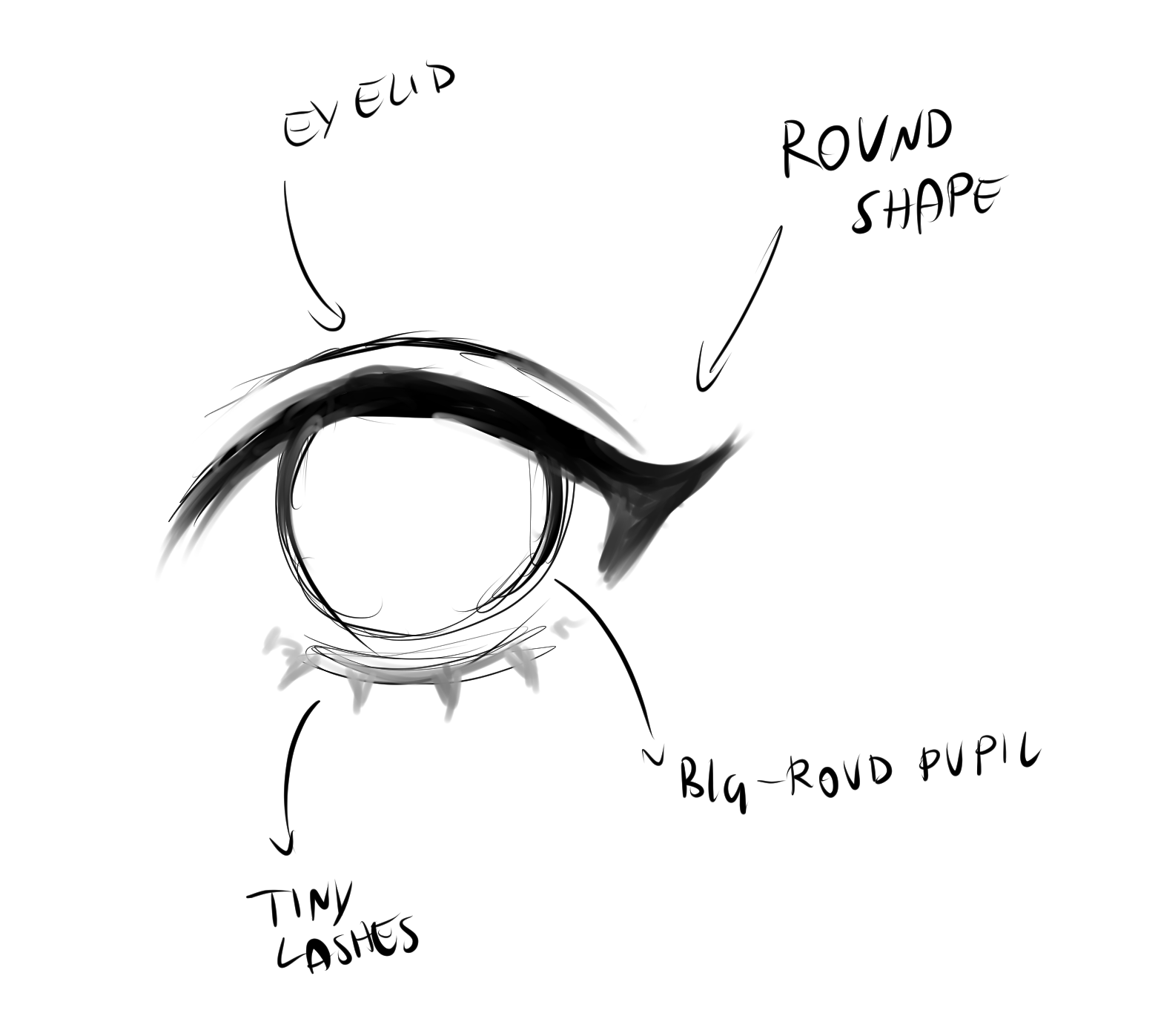 Anime eyes drawing