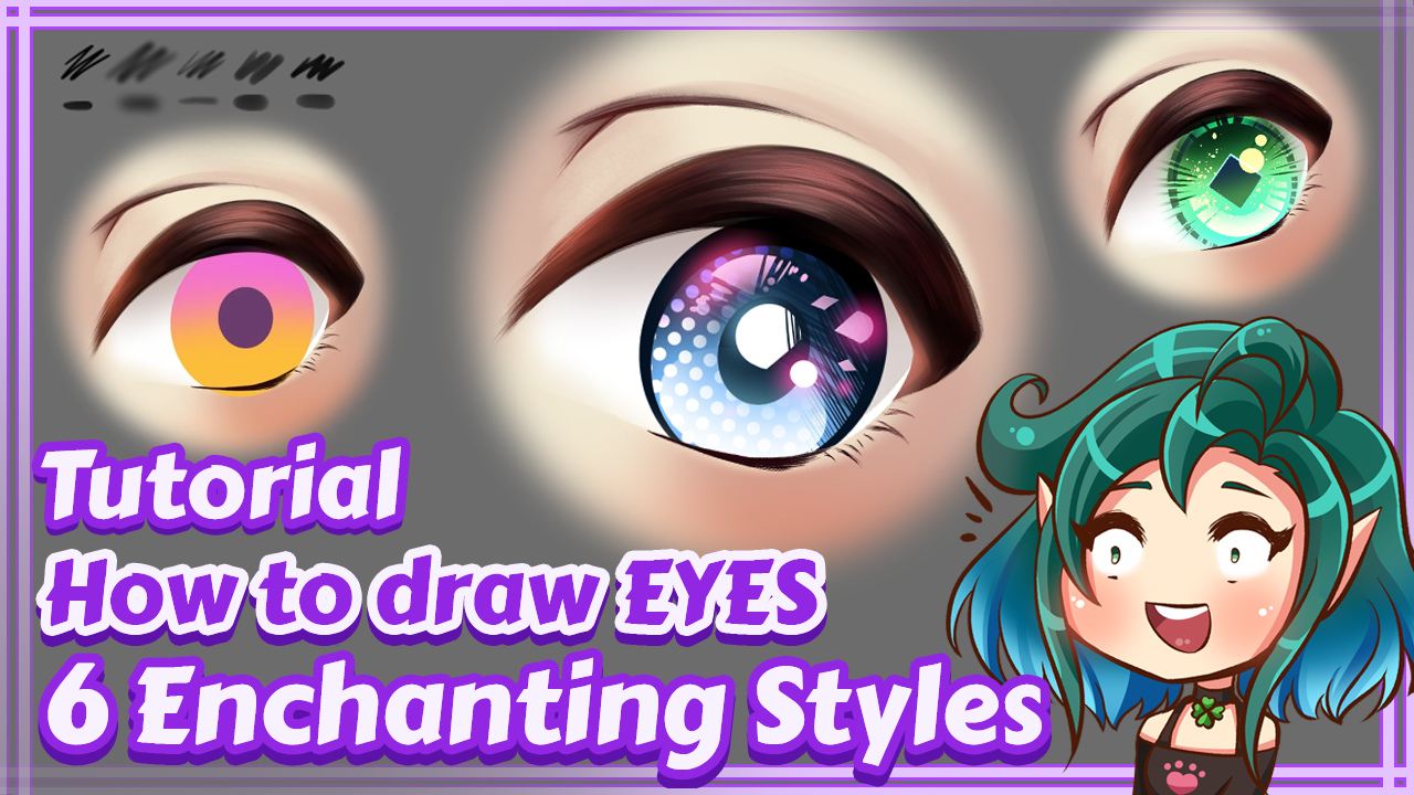 How To Sketch Anime Eyes, Step by Step, Drawing Guide, by