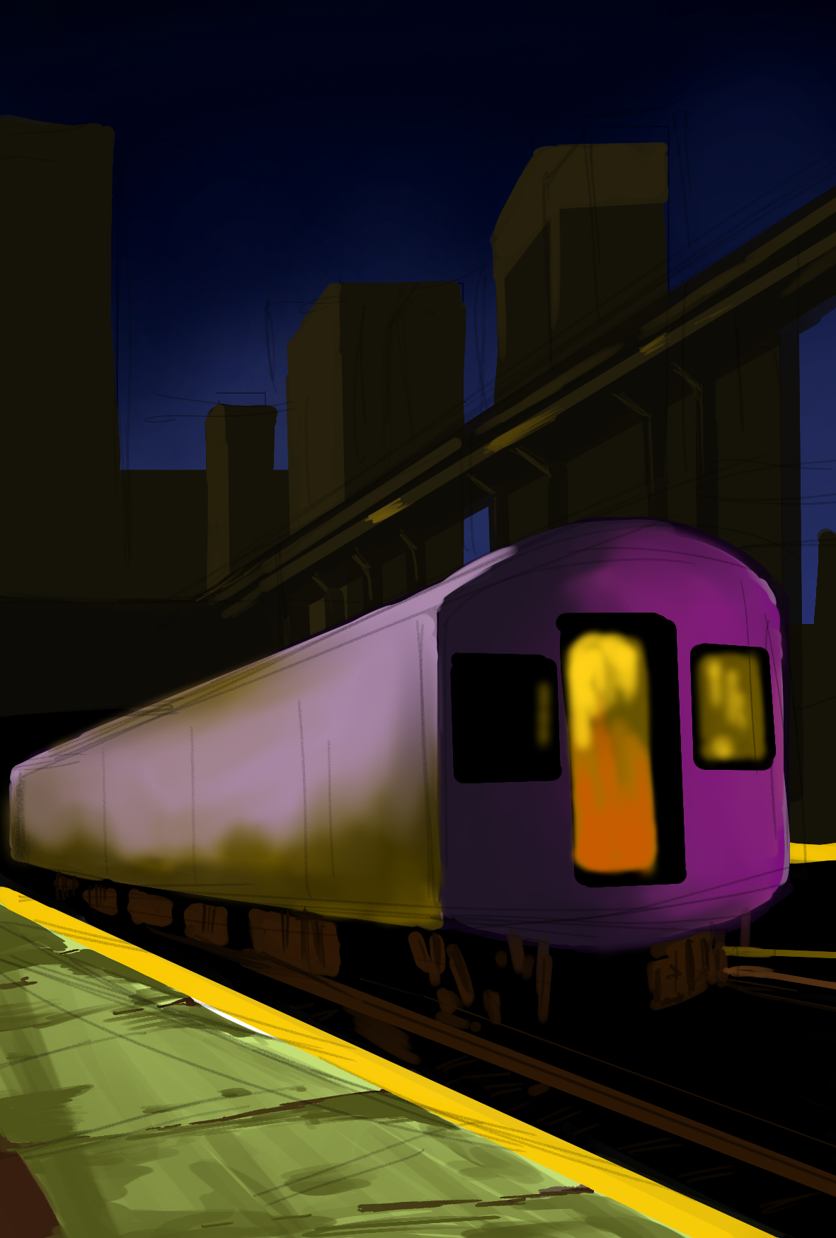 サイバーパンクの風景を描く by Ashi777 - お絵かきのコツ | CLIP