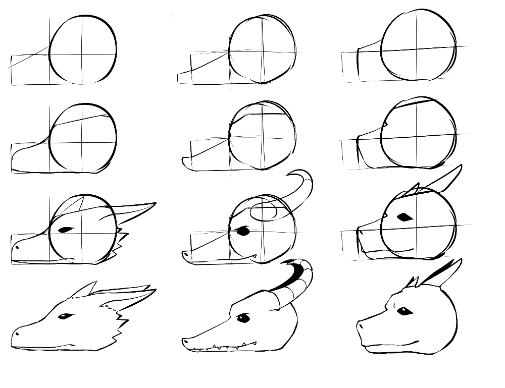 How To Draw a Dragon   Studio Sketch Tutorial 