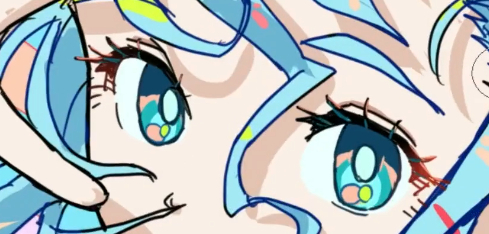 Draw Eyes with Pop Color Tones! by エキストリーム納豆 - Make