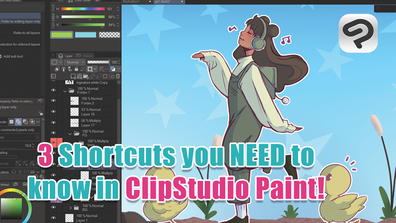 3 Amazing Shortcuts You NEED to know in Clip Studio Paint by 