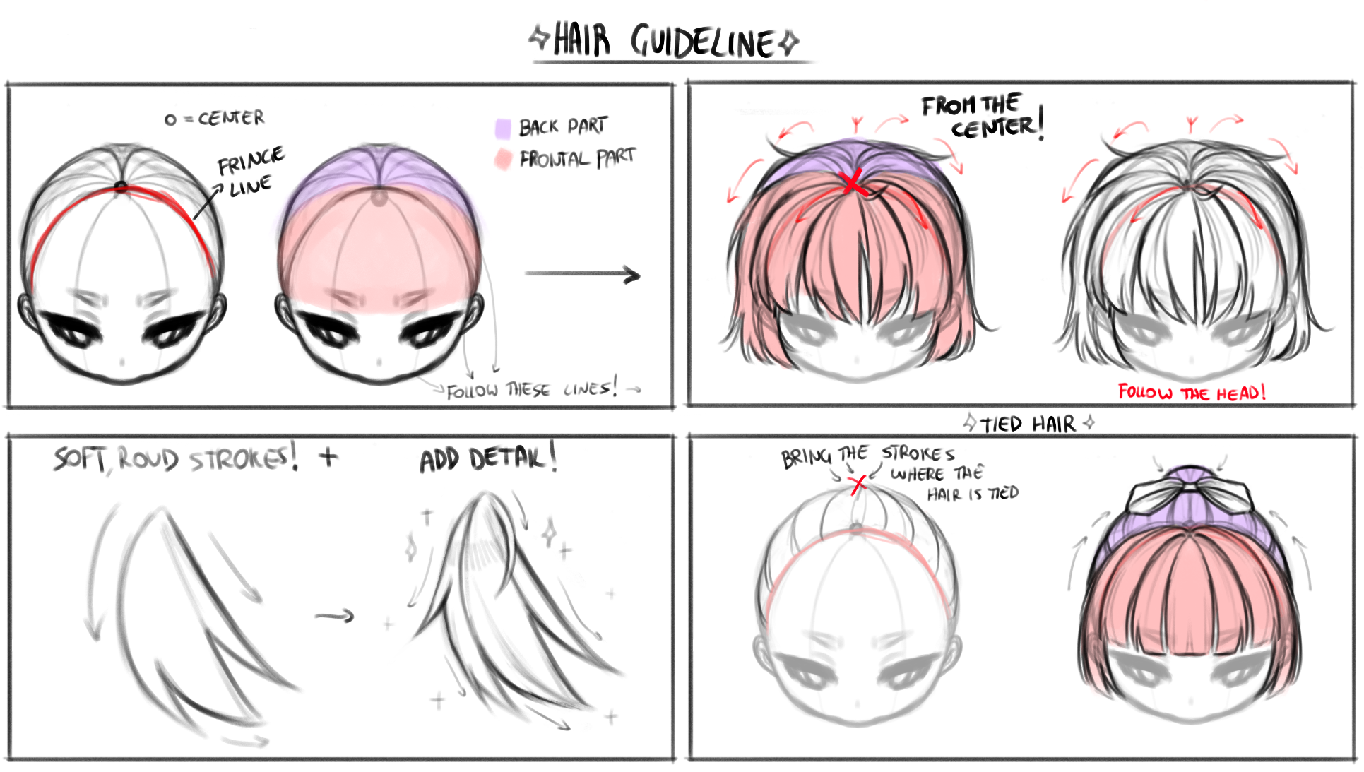 Gi I Thi U How To Draw Chibi Hair For Beginners Thptlehongphong Edu Vn