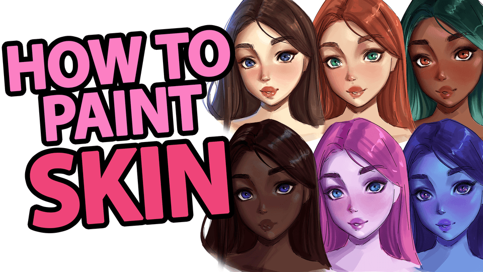 How to Paint Skin Tutorial by enex.art Make better art CLIP STUDIO TIPS