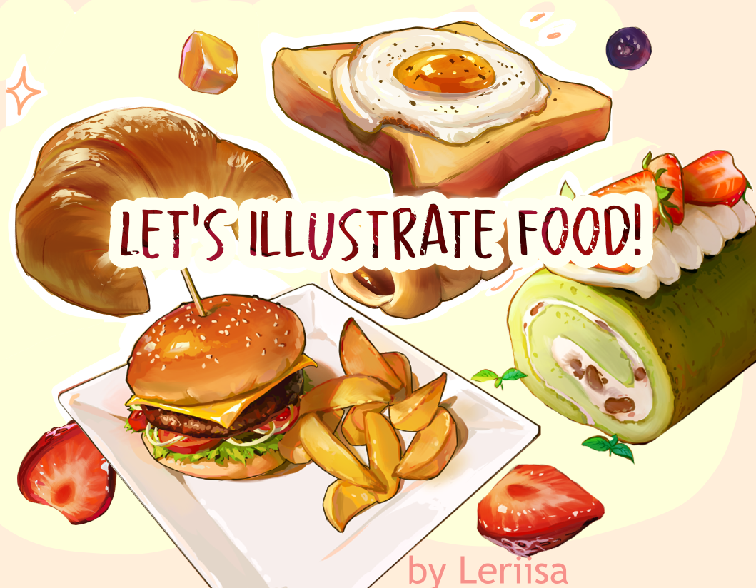 food illustration art tutorial jacquelinebowser