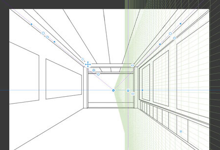 パース描写 1点透視で学校の廊下を描く 定規 パース定規 7 By Clipstudioofficial Clip Studio Tips