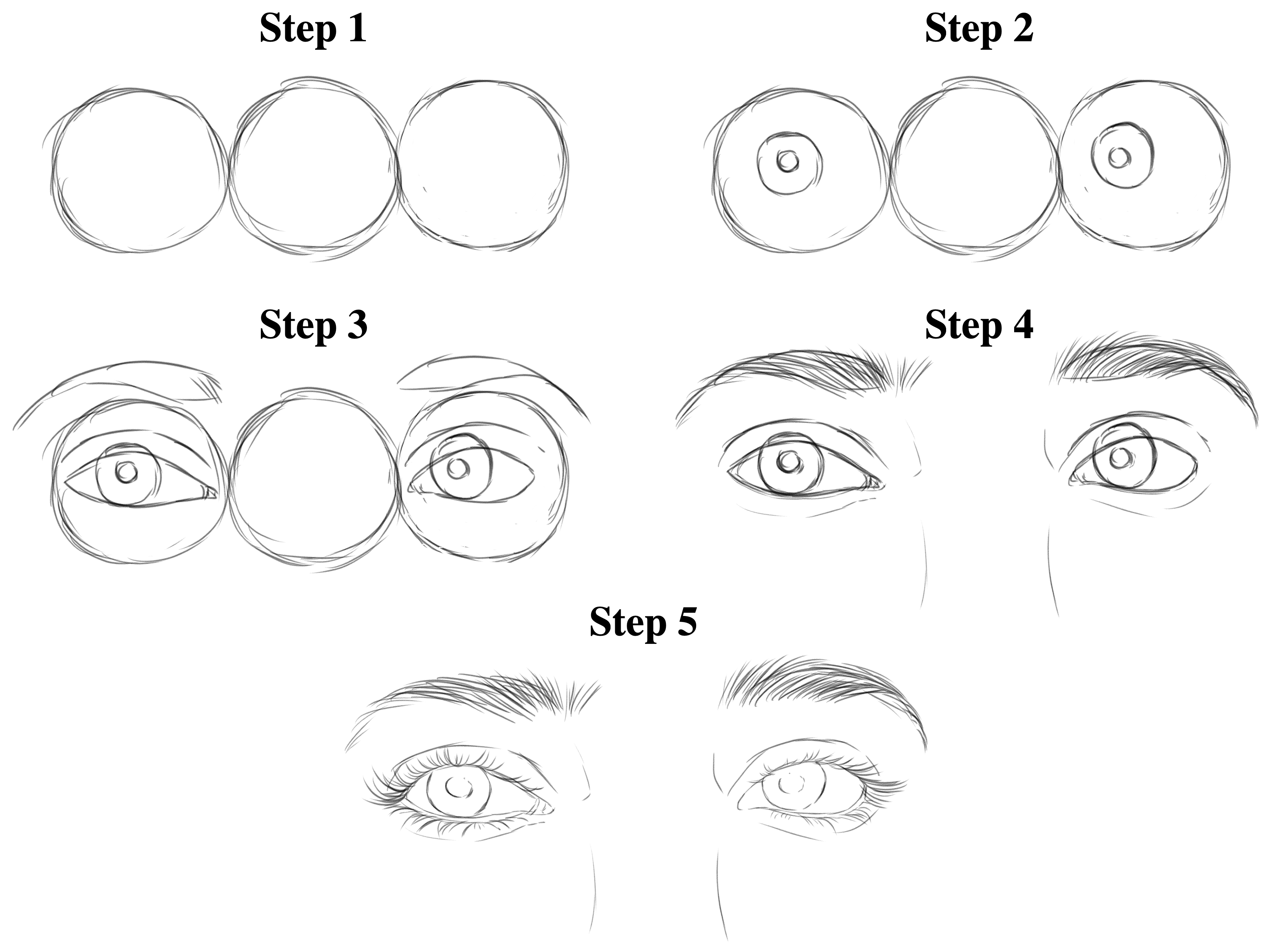 Como Dibujar Un Ojo Paso A Paso Para Principiantes