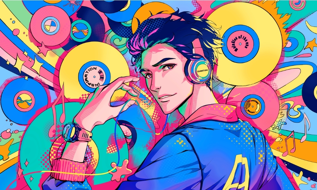 チュートリアル】ポップアート風アニメイラストの描き方