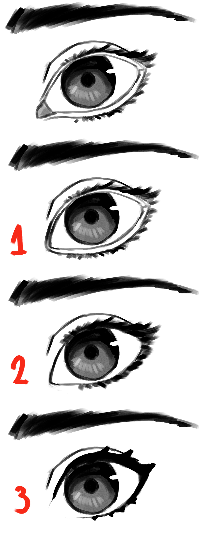 How To Draw Eyes In Any Style Tutorials 1 By Konart Clip Studio Tips