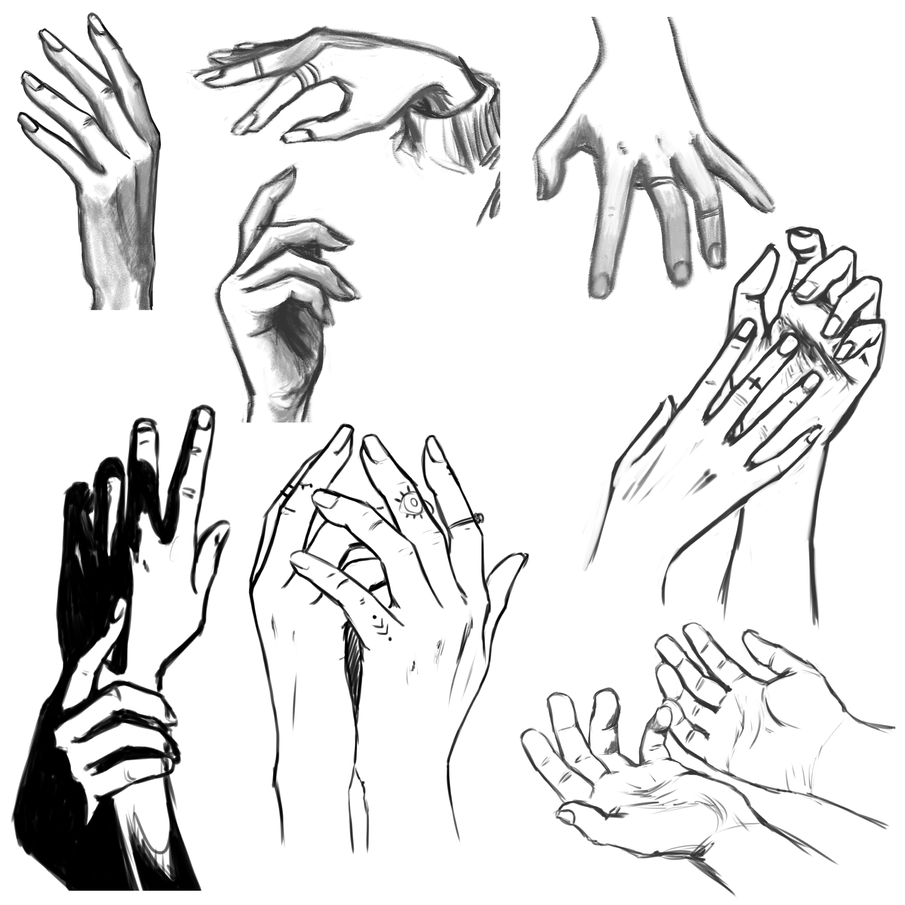 HOW TO DRAW HANDS - EASY ANIME STEP BY STEP 