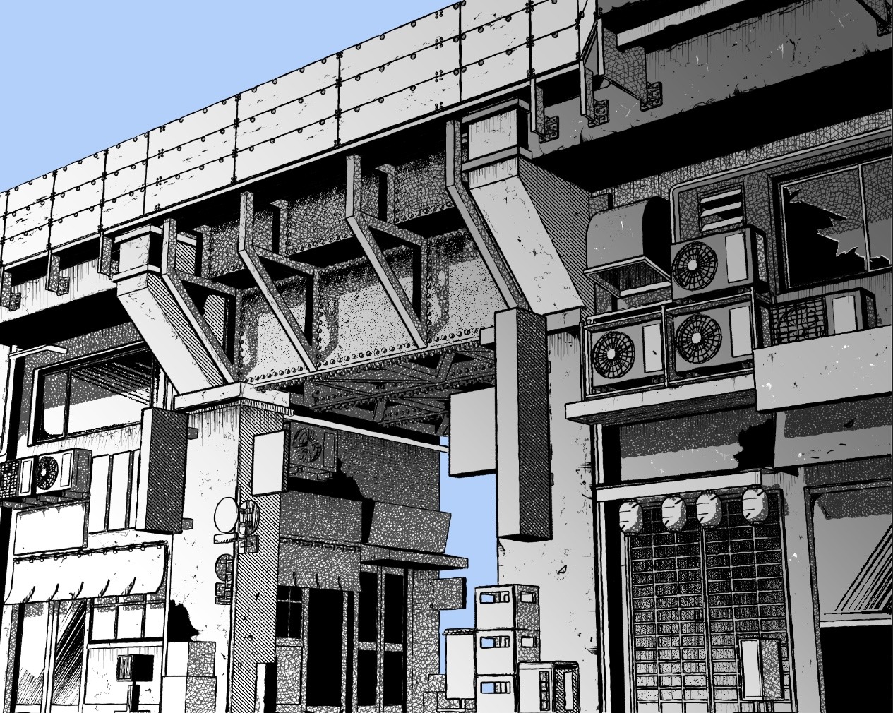 使用3D模型创建漫画风格背景作者Bensan - 绘画技巧| CLIP STUDIO TIPS