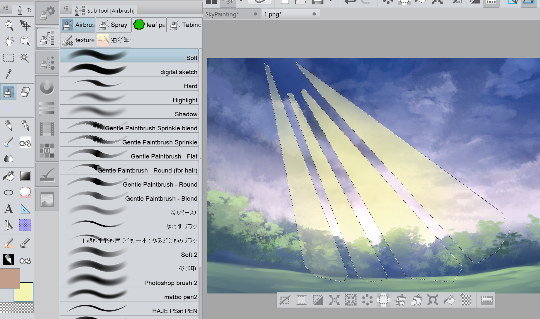 Creating A Ray Of Light Effect By Falynevarger Clip Studio Tips