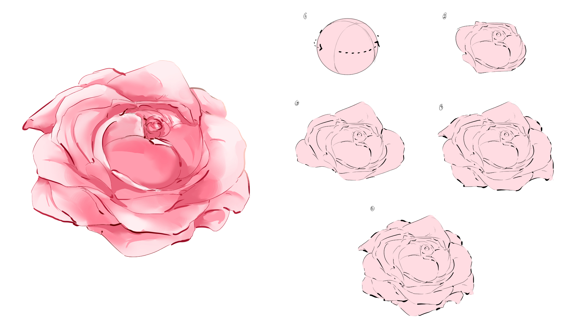 花 花束のために花を作る方法 By Spacelion Clip Studio Tips