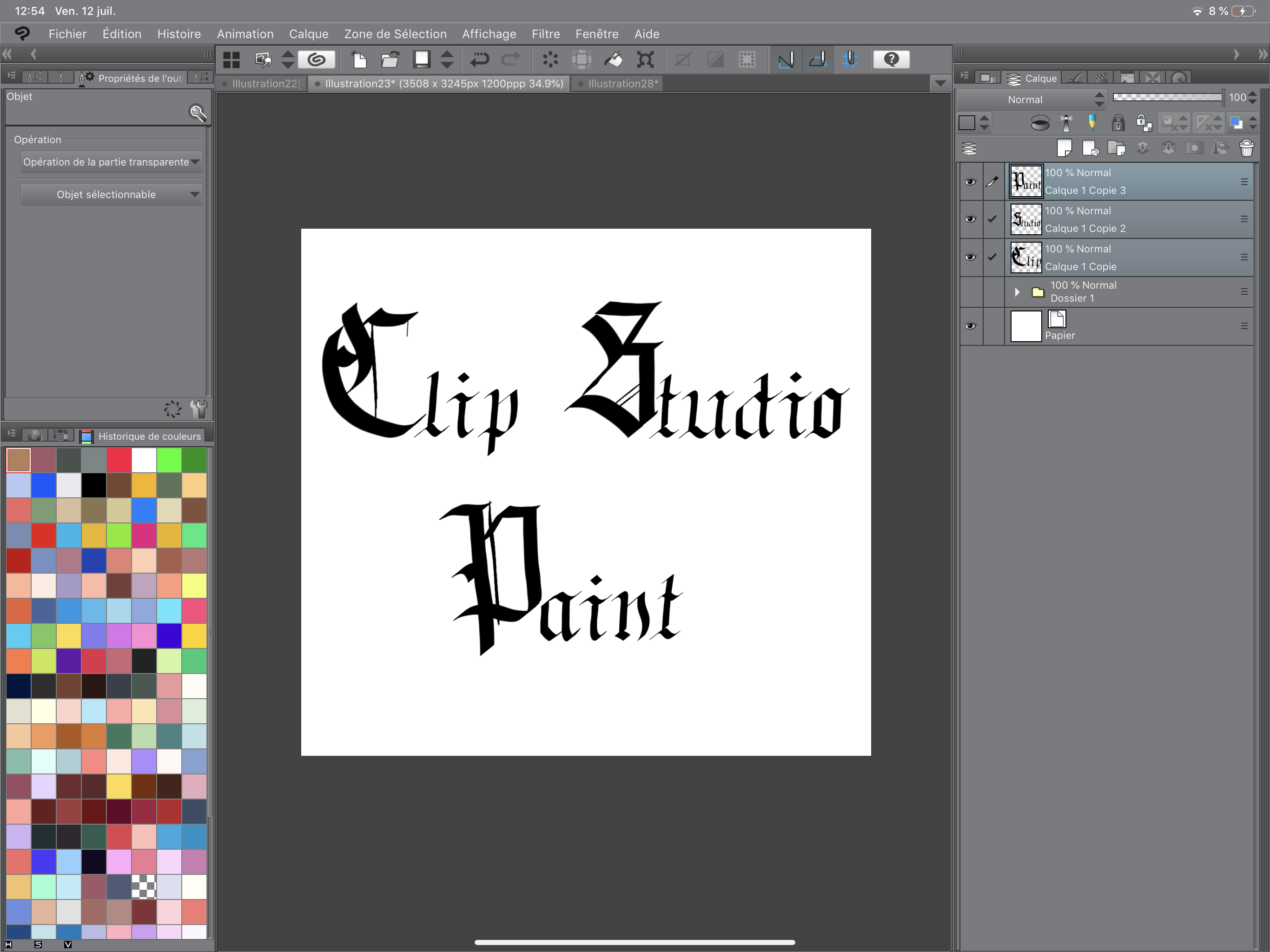 フランス語書道writing By Lemon Night Clip Studio Tips