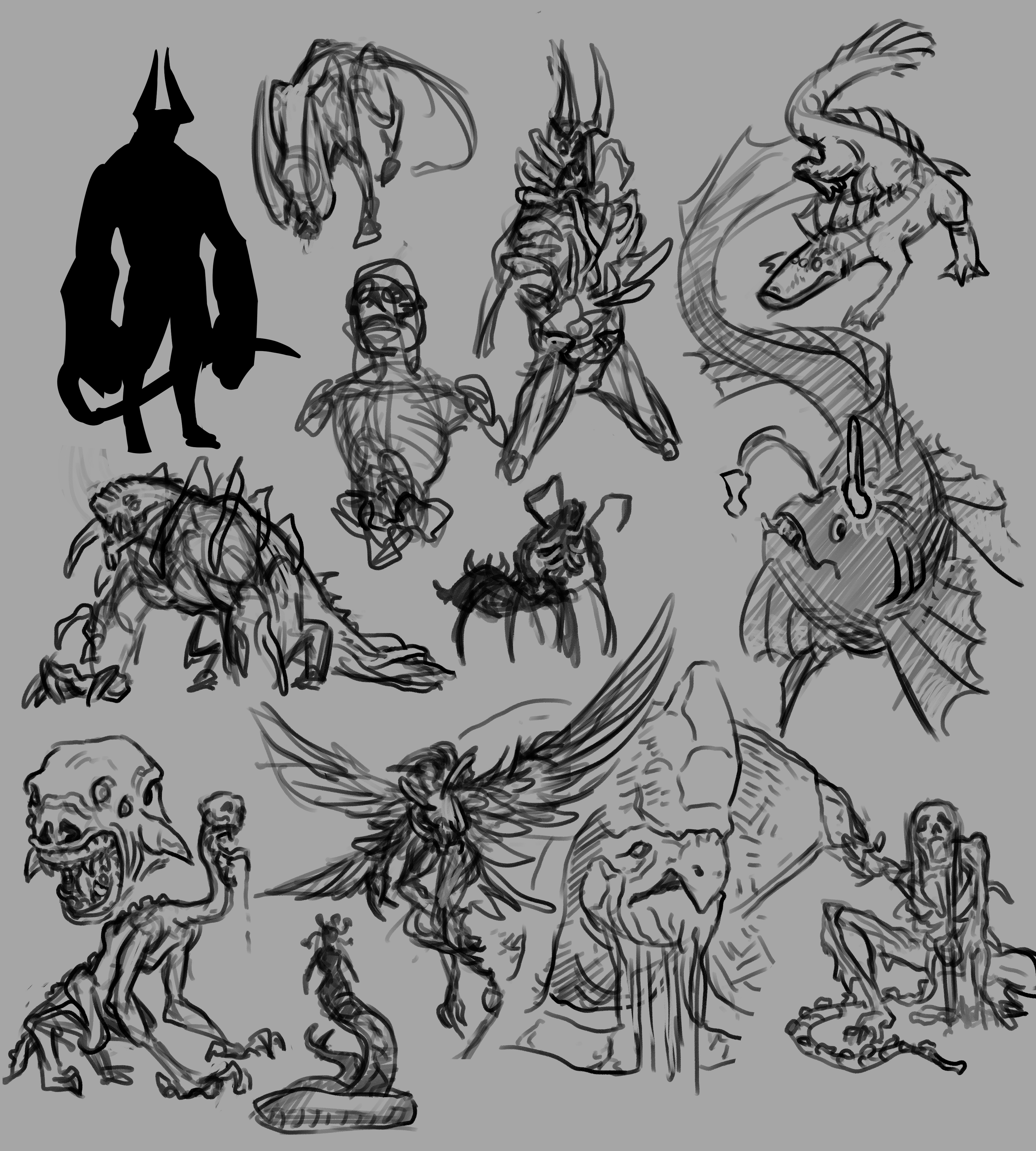 I need to create design of monsters