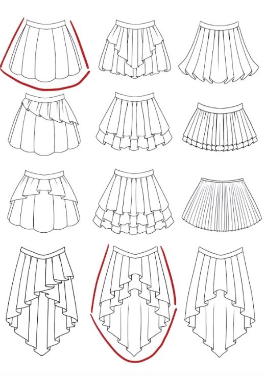 How to draw hotsell frills on a dress