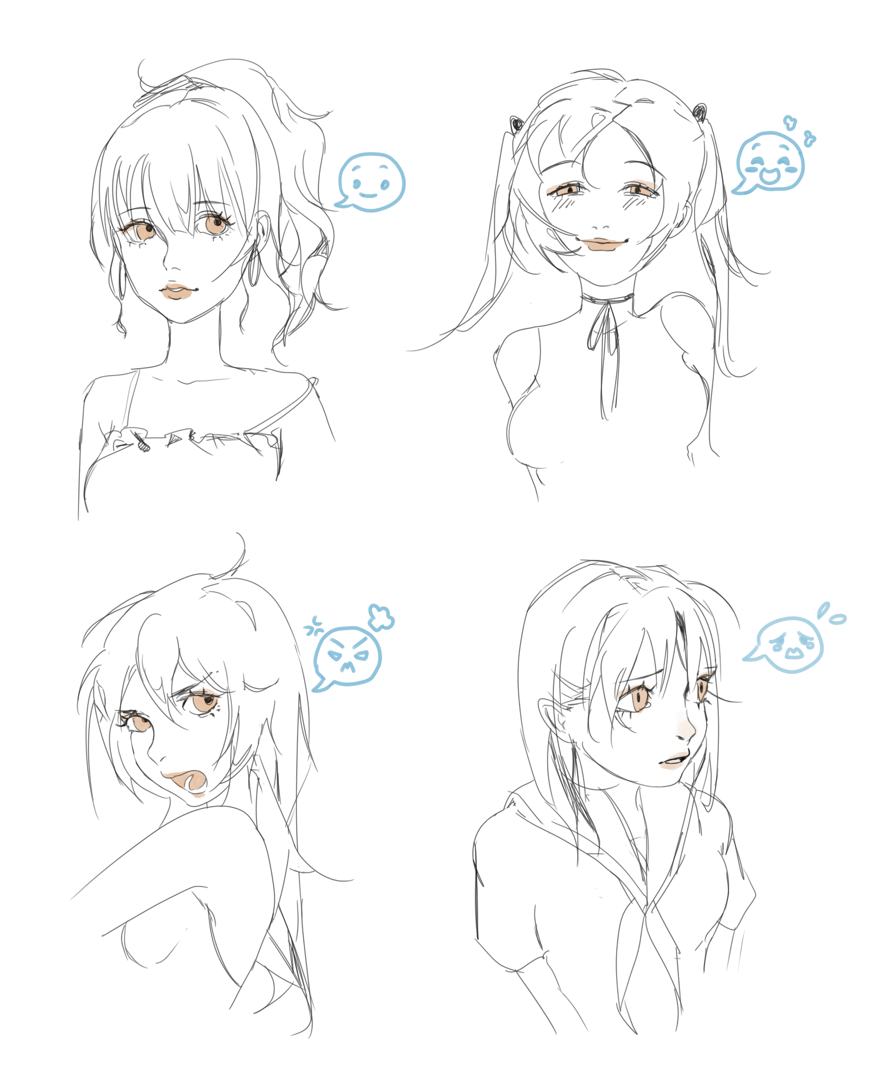 No mio  Art poses, Anime poses reference, Drawing face expressions