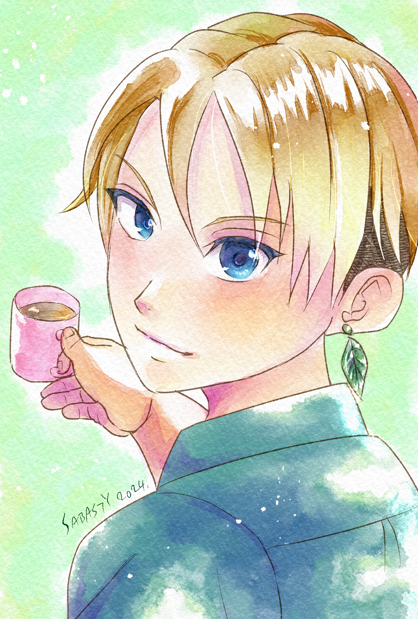 Analog Watercolor Style Painting “水彩風イラスト #1” by SABASTY