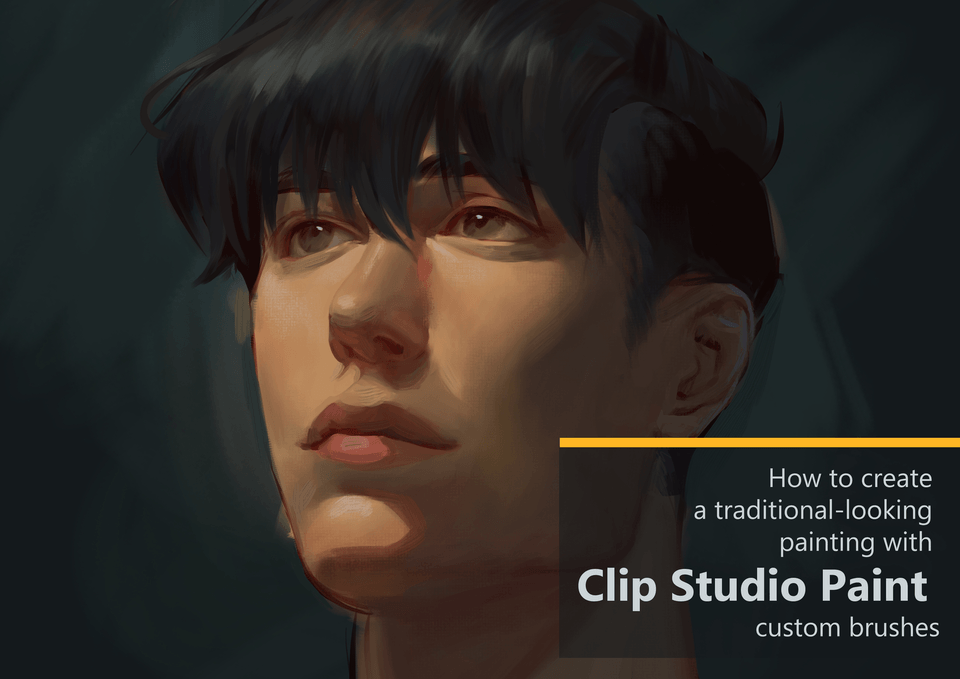 カスタムブラシで伝統的な絵画を作成する 