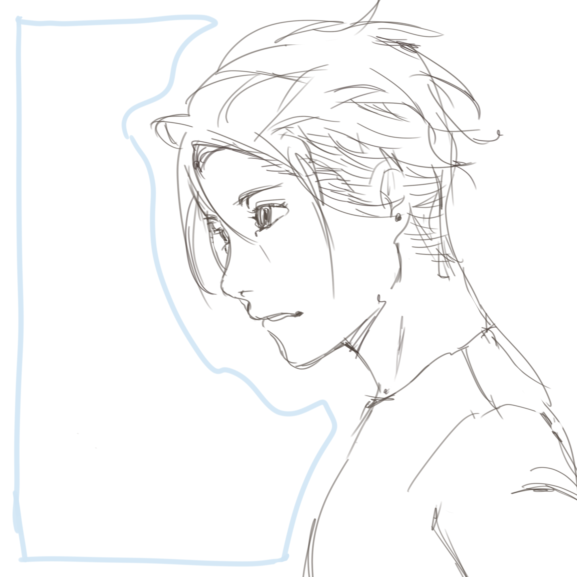 How To Draw A Manga / Anime Styled Portrait: Male Edition, Thumin