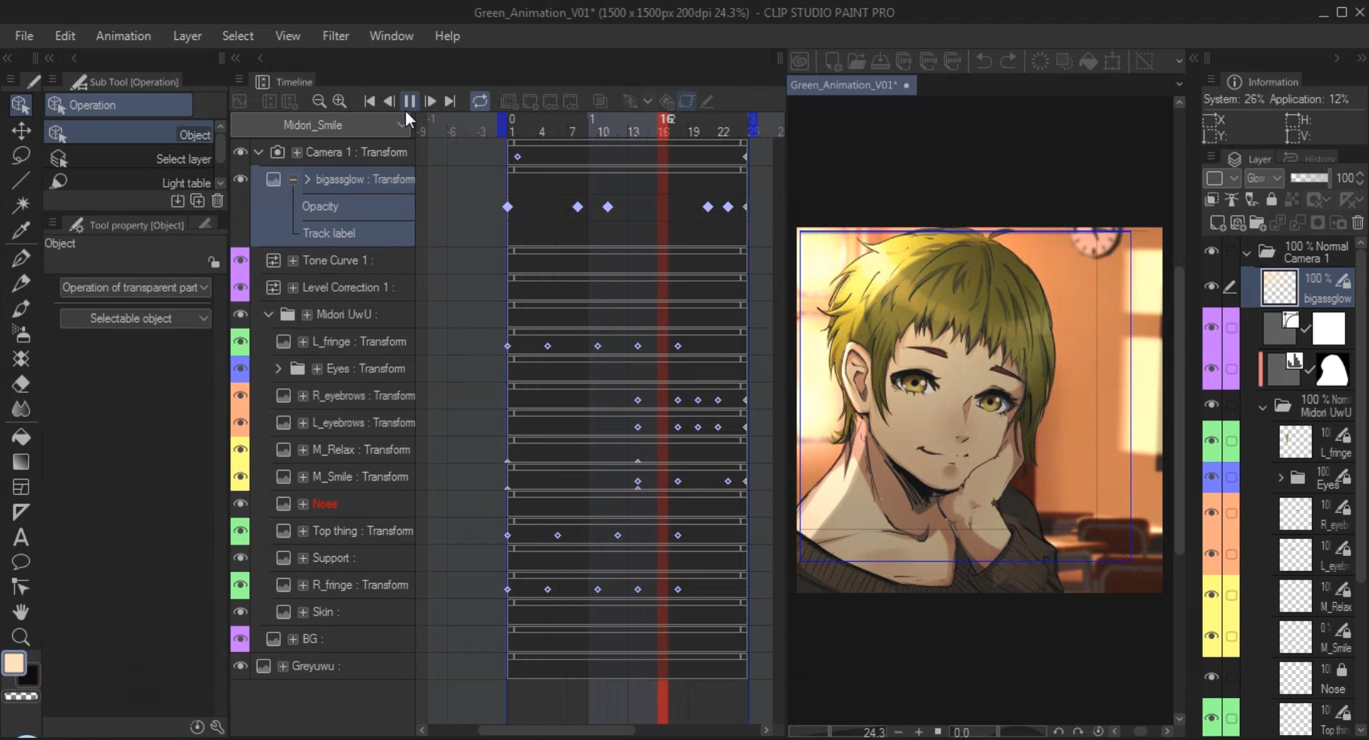 小型モニター用のアニメーションワークスペース By マナ Mana Clip Studio Tips