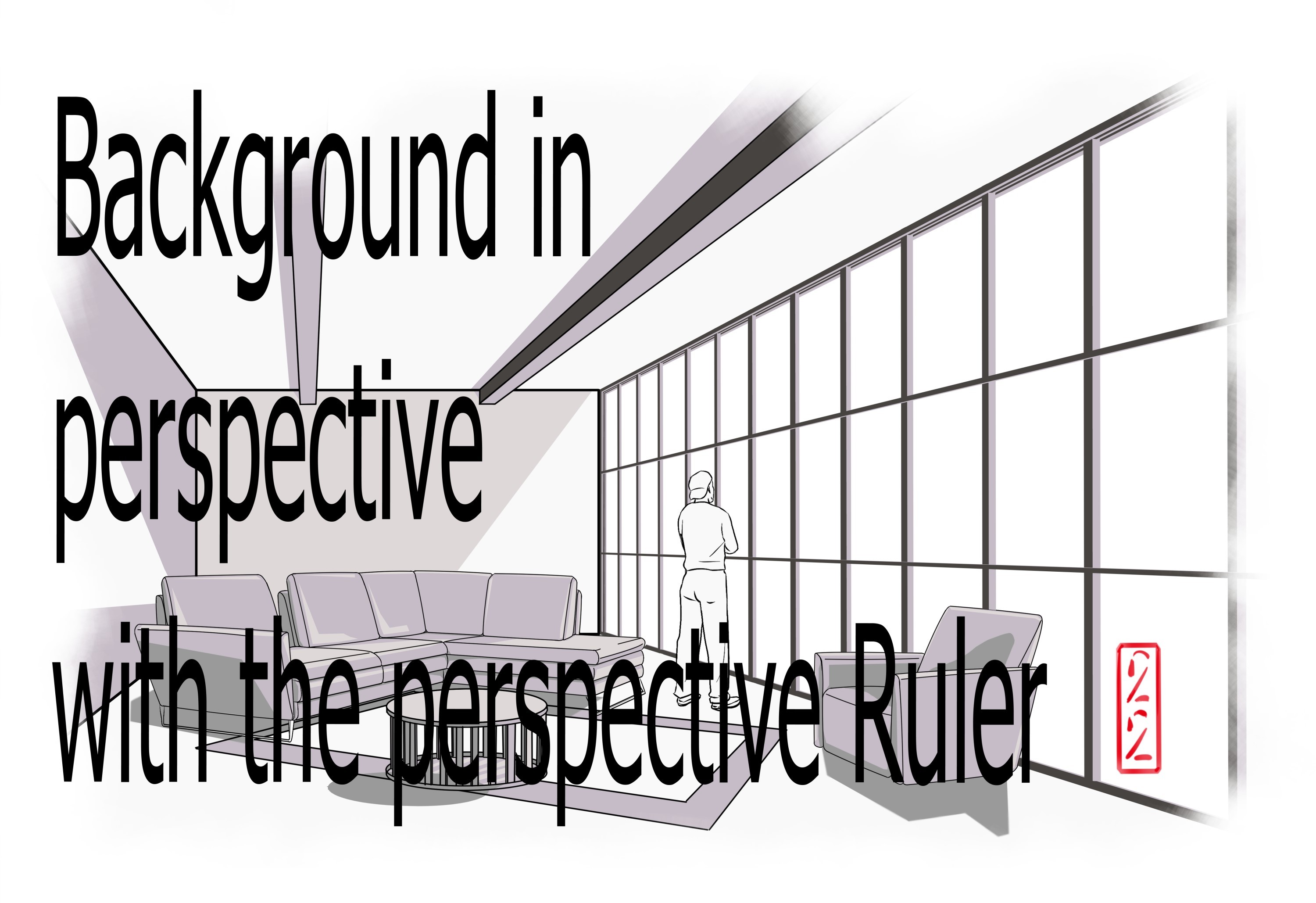 Background in perspective with Ruler by Twentytwo - Make better art | CLIP  STUDIO TIPS