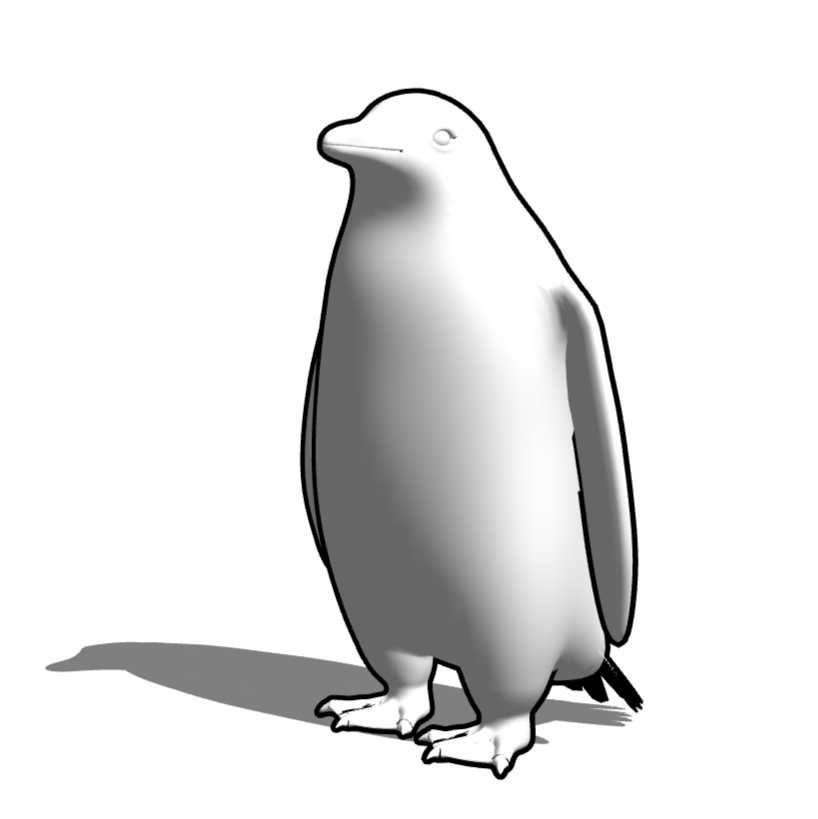 3dモデルでペンギンを描く By Bunnyhoofs Clip Studio Tips