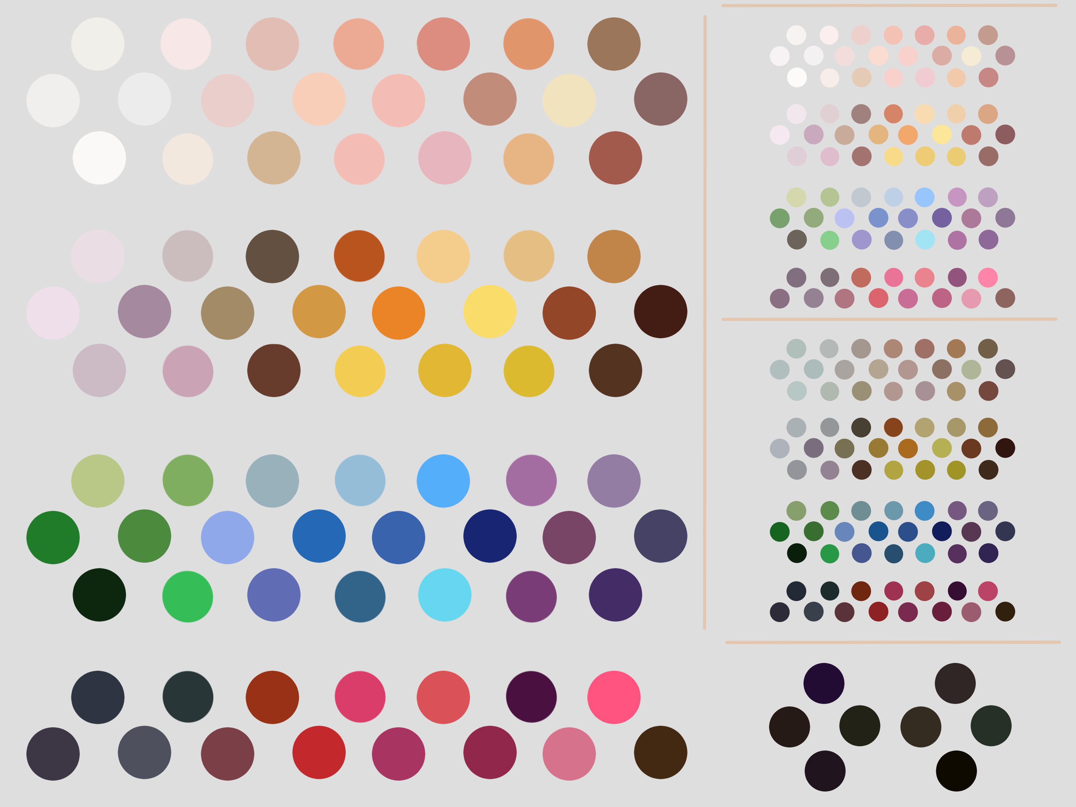 anime eye color palette