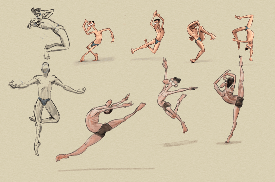 Illustrating Dancers – (Very) Dynamic Poses by Nobebocafe - Make better ...