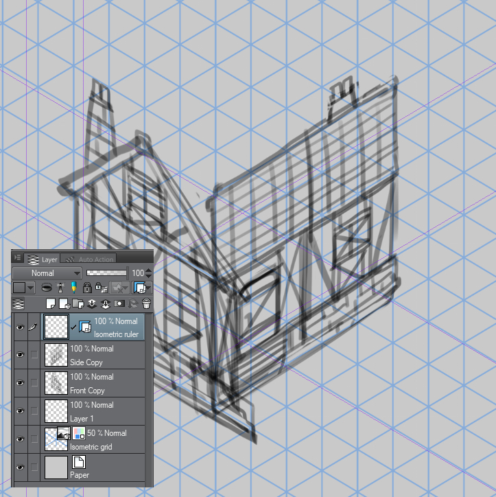 アイソメビューで建物を描画する方法 By Steele2 Clip Studio Tips