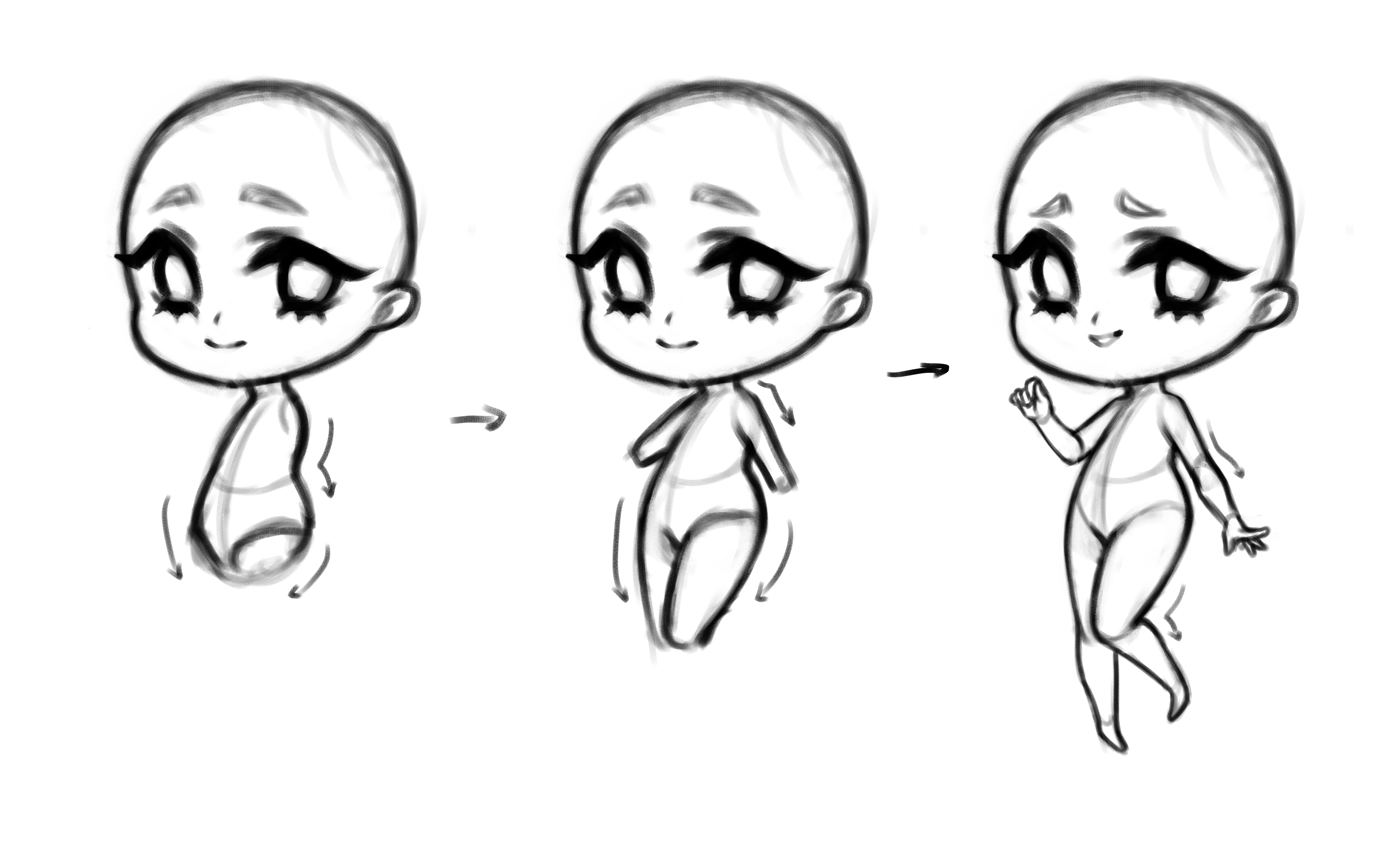 chibi female body template