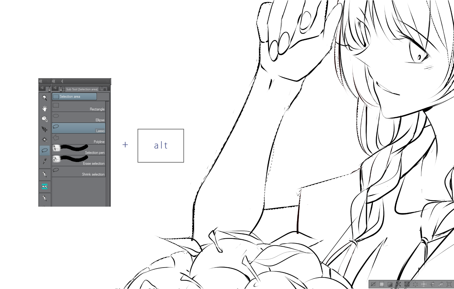 ボーナス グレープフルーツバスケットを持つ少女 ボーナス 1 By Qsan Art Clip Studio Tips