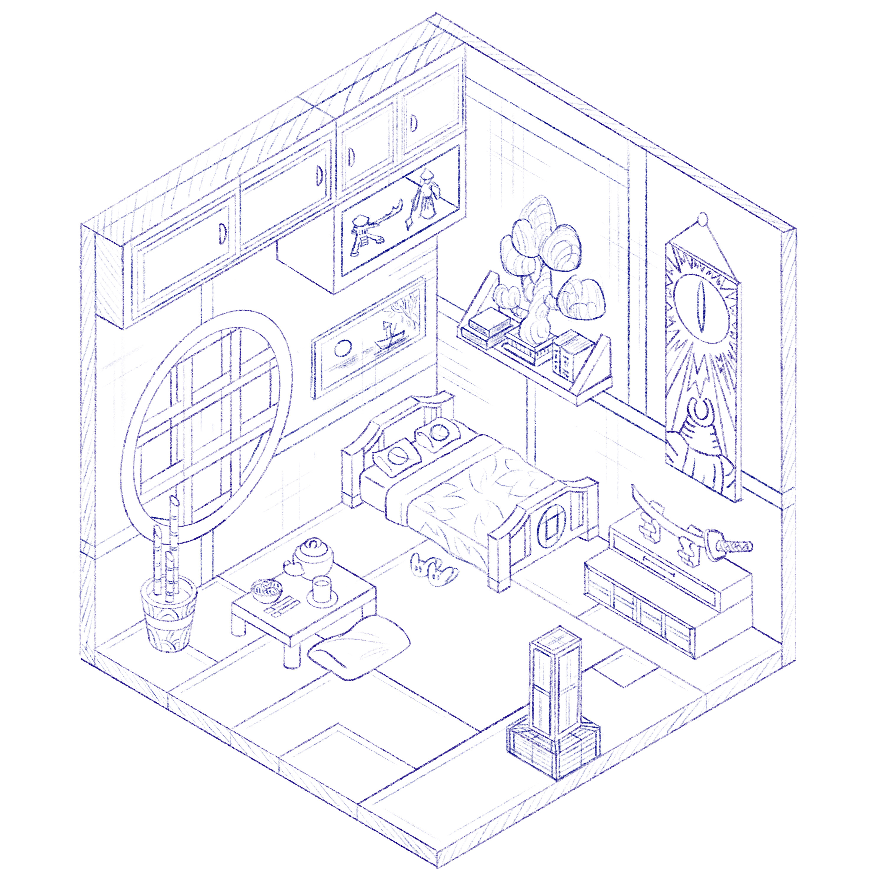 isometric sketch