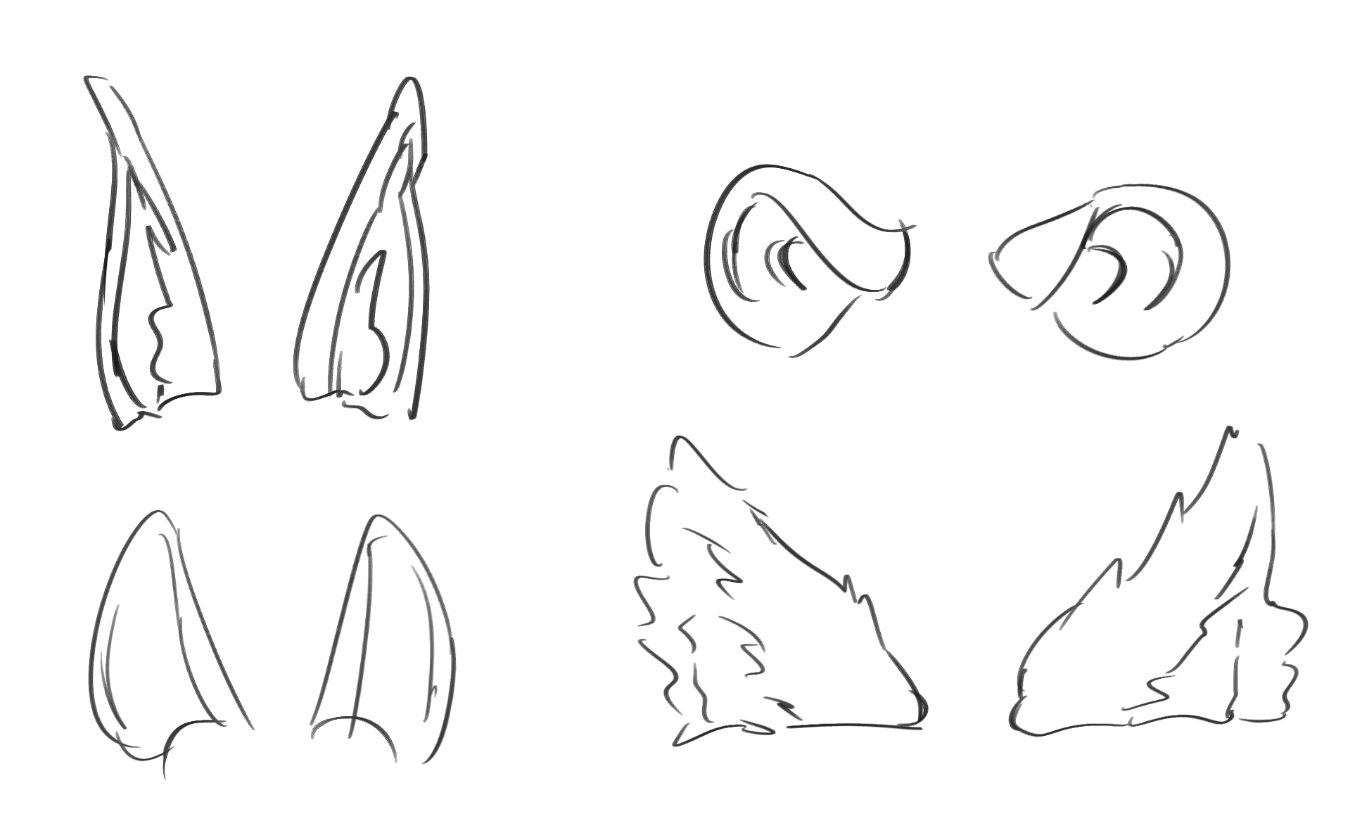 How To Draw Furry Ears » Grantfire