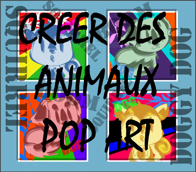 Creer Des Animaux Pop Art Monthlytips1908 Popart 1 Par Duckyro Clip Studio Tips