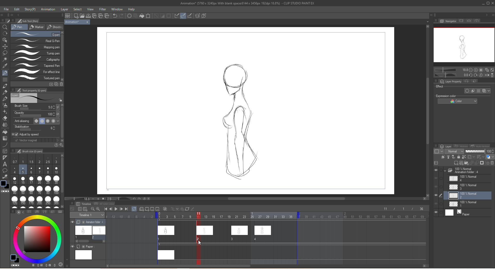 アニメーションの線画 By Miakia Clip Studio Tips